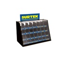 Rack despachador para mostrador para puntas intercambiables 19.5 x 38 x 24.6 cm, Surtek