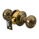 43453 / Cerradura tipo oval para baño, latón antiguo, Hermex