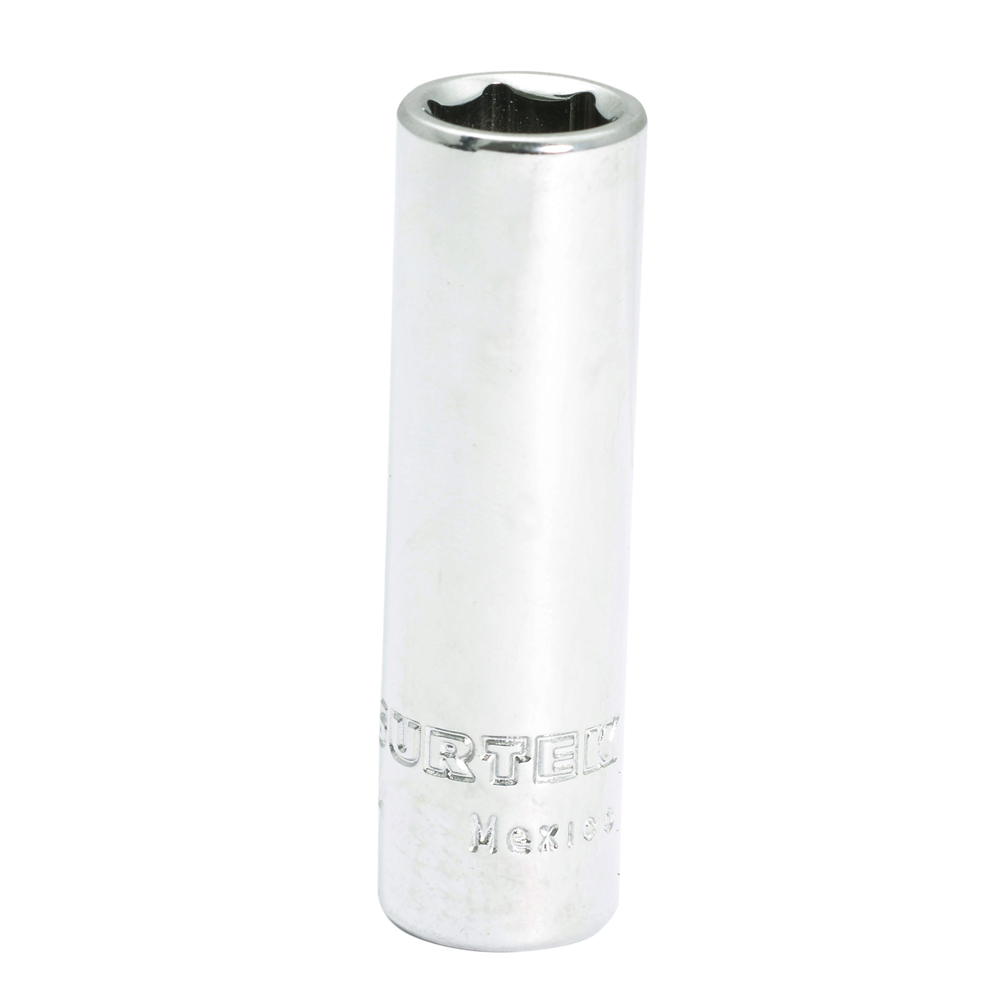 Dado largo en pulgadas cuadro de 1/4", 6 puntas, 9/16", Surtek