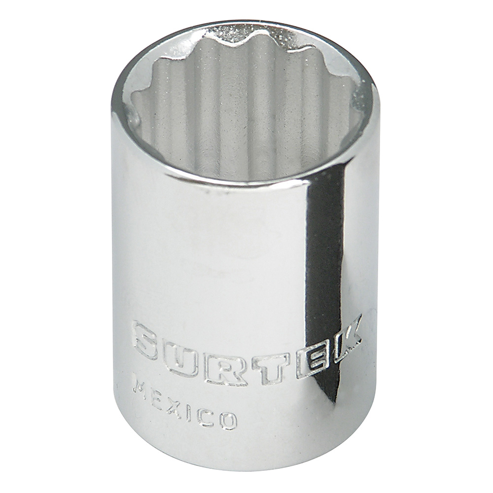 Dado en pulgadas cuadro de 3/8", 12 puntas, 3/4", Surtek