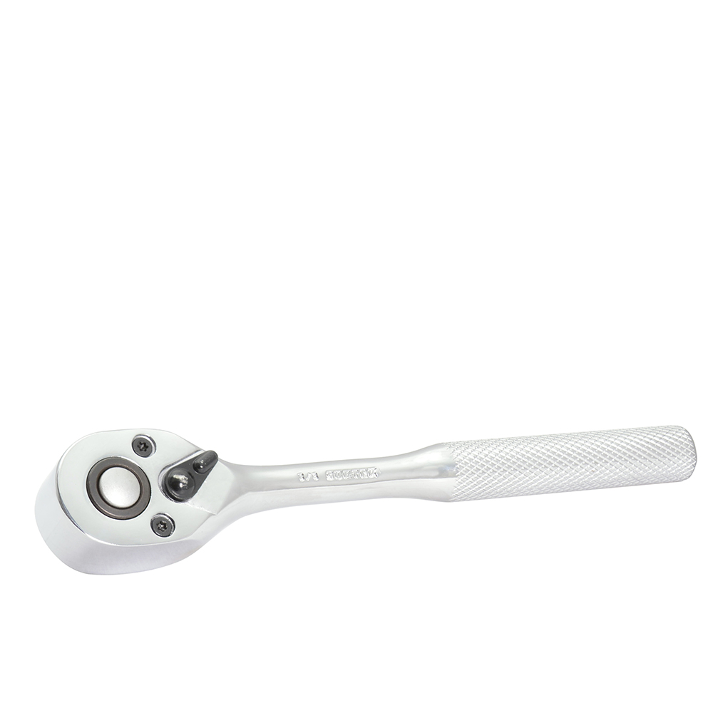 Matraca reversible para dado cuadro de 3/8", cabeza tipo pera, mango moleteado, Surtek