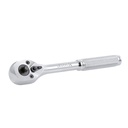 Matraca doble para dados cuadro de 1/4" y 3/8", cabeza tipo pera, mango moleteado, Surtek