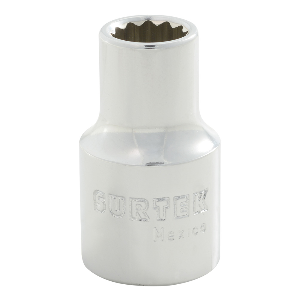 Dado métrico cuadro de 1/2", 12 puntas, 9 mm, Surtek