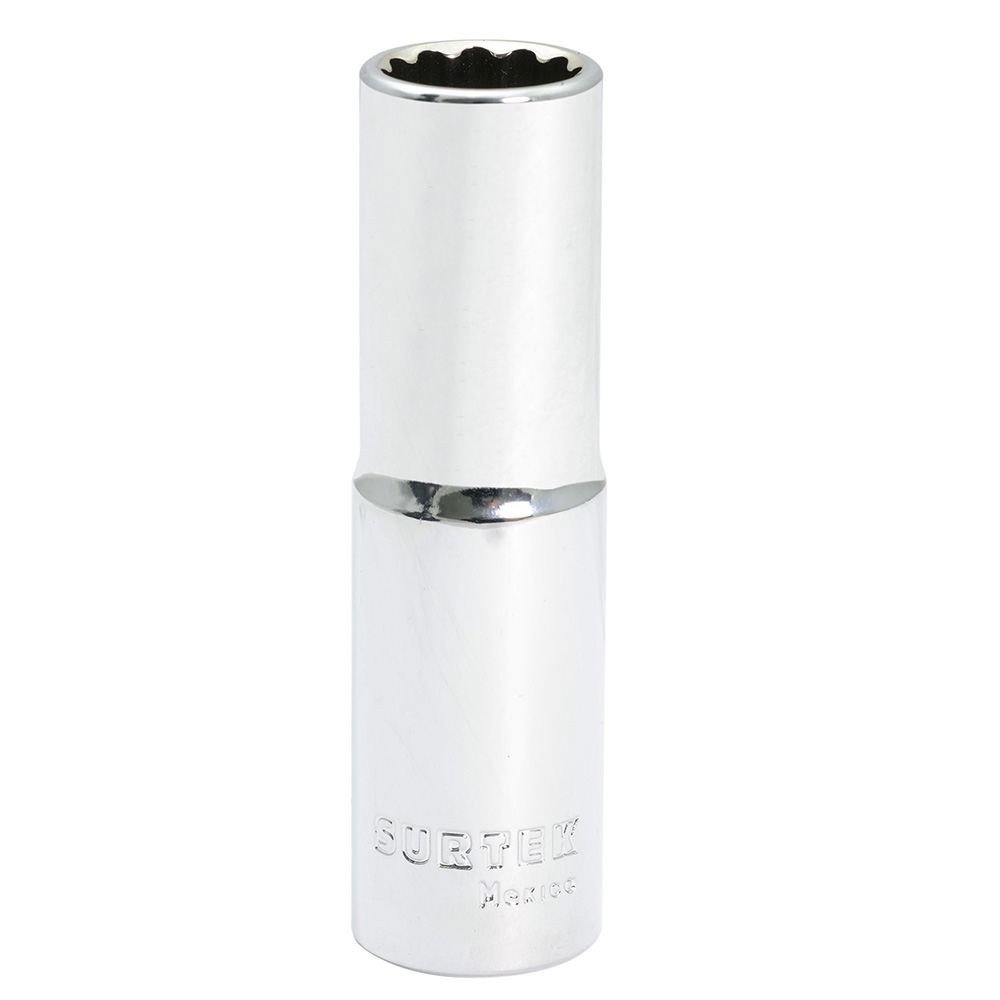 Dado largo en pulgadas cuadro de 1/2", 12 puntas, 1/2", Surtek