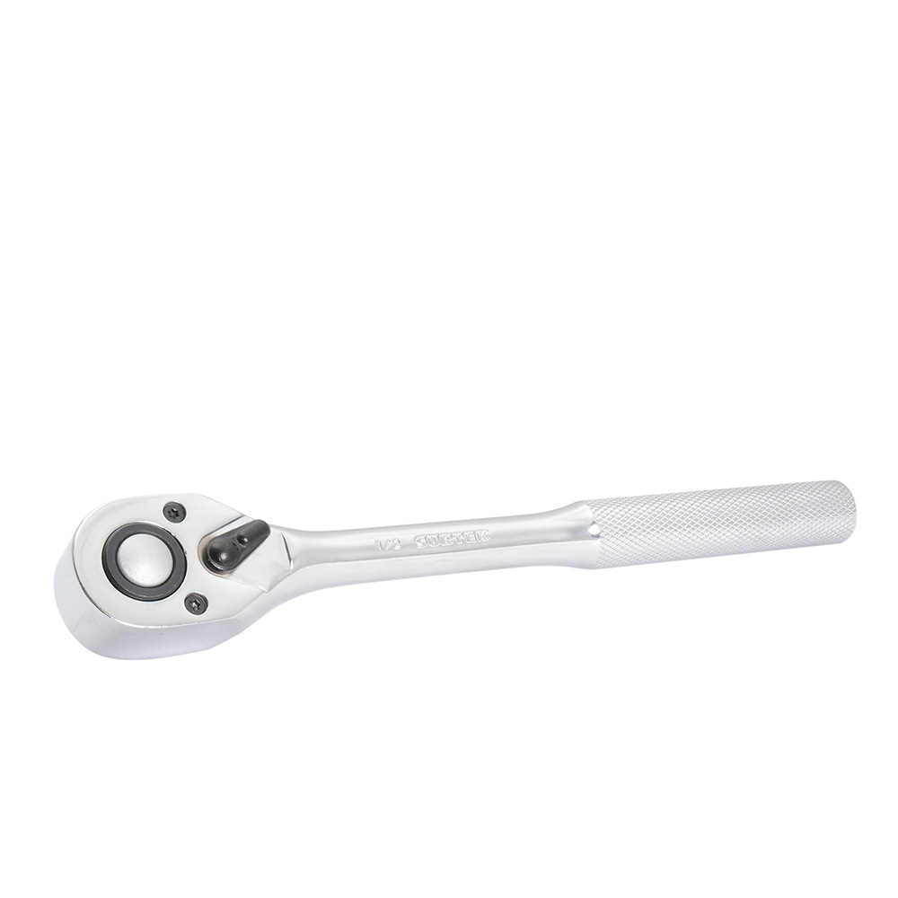 Matraca reversible para dado cuadro de 1/2", cabeza tipo pera, mango moleteado, Surtek