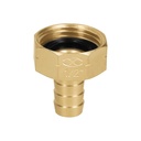 12700 / Conector 1/2' hembra de latón sólido para manguera, Truper