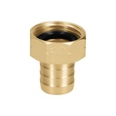 12286 / Conector 3/4' hembra de latón sólido para manguera, Truper