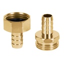 101160 / Juego de conectores 1/2' macho/hembra de aluminio, Truper