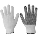 Guantes de algodón con puntos de PVC talla G, Foy