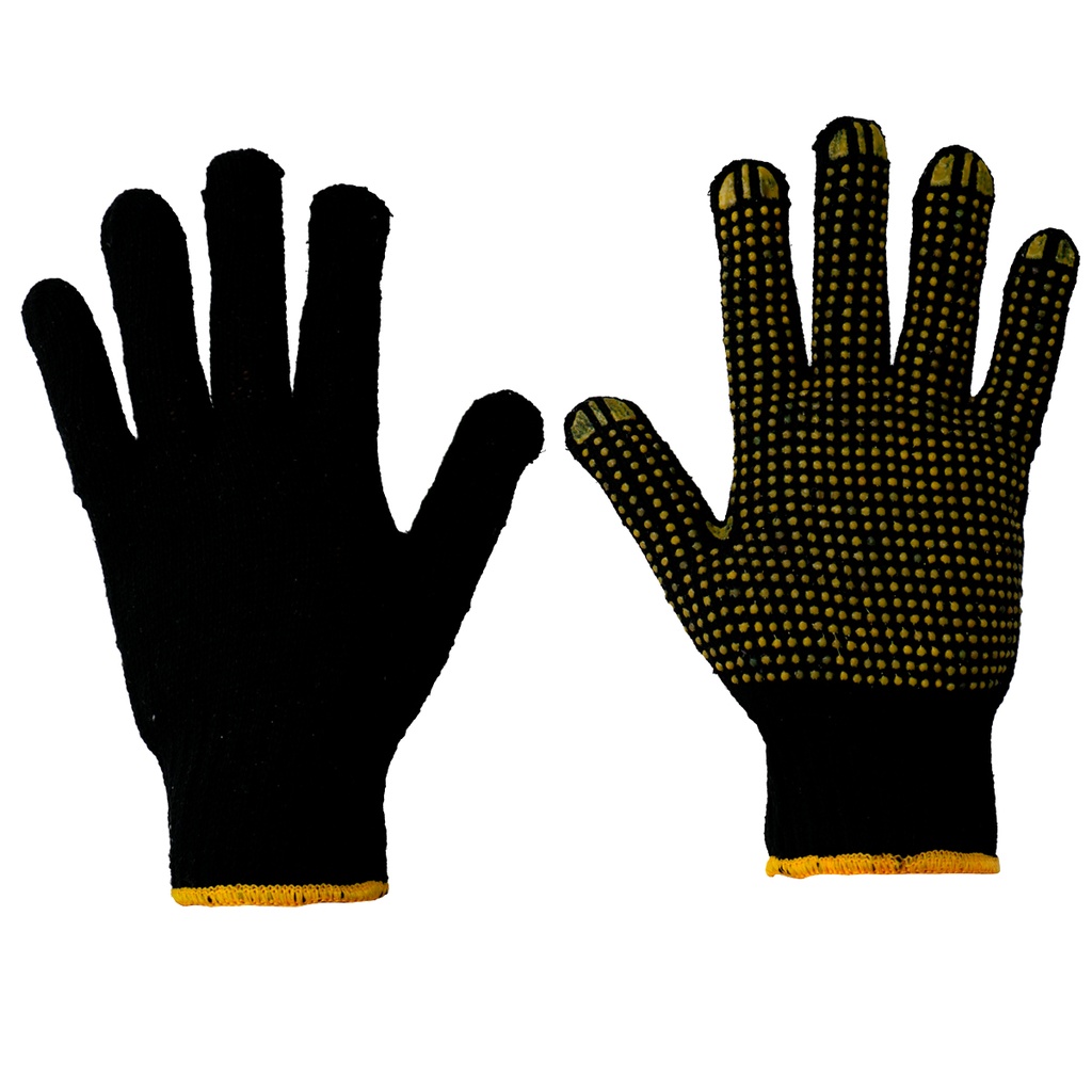 Guantes de algodón con puntos de PVC talla M, Surtek