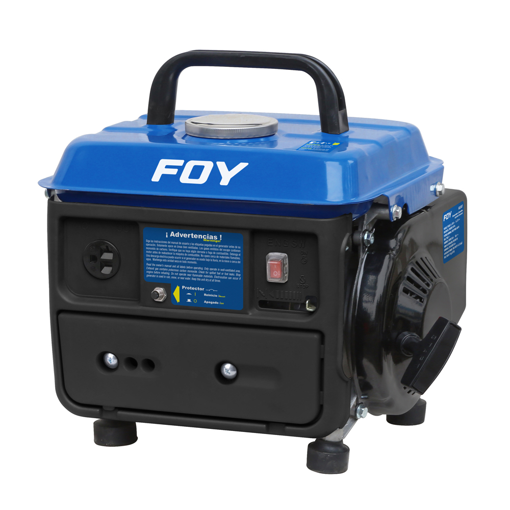 Generador a gasolina 700 W, 63 cc, voltaje de salida 120 V, Foy