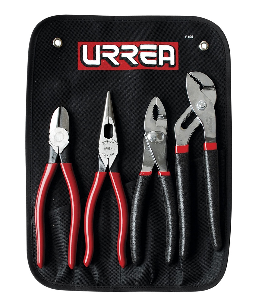 Juego de 4 pinzas combinado, Urrea