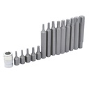 Juego de puntas Torx hexágono de 3/8" con adaptador, 15 piezas, Urrea