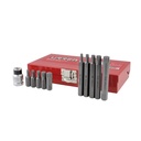 Juego de puntas bristol hexágono de 3/8" con adaptador, 11 piezas, Urrea