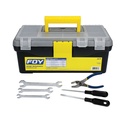 Juego combinado de herramienta automotriz con caja plástica 143200, 7 piezas, Foy