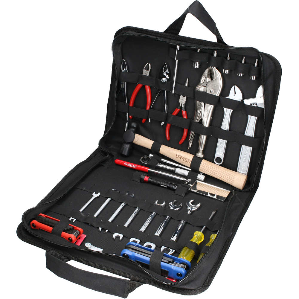 Juego automotriz combinado para reparación básica,  31 piezas con portafolio, Urrea