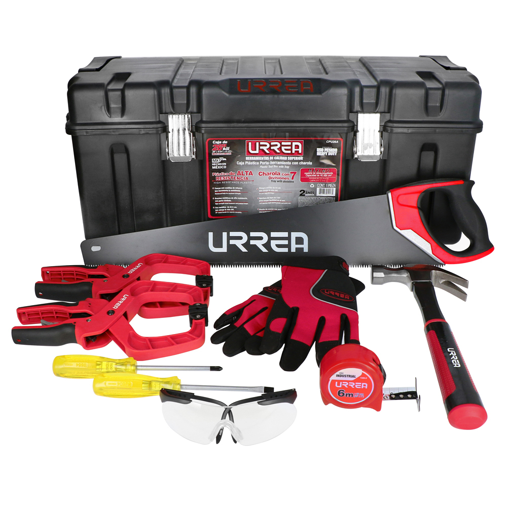Juego combinado de herramienta para carpintero, 10 piezas, Urrea
