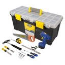 Juego combinado de herramienta para carpintero con caja plástica, 15 piezas, Foy