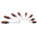 Juego de destornilladores con mango trimaterial combinados, 8 piezas, Urrea