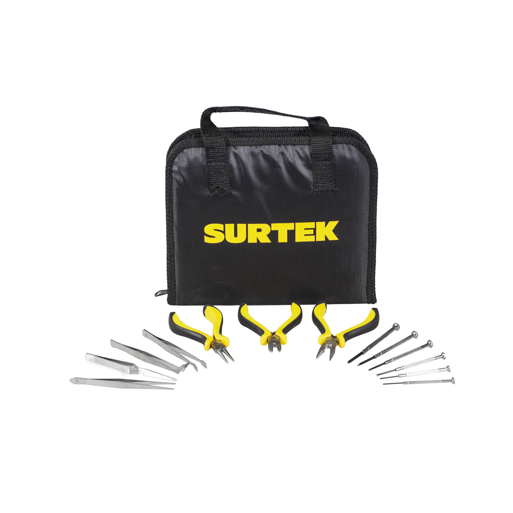 Juego combinado de herramienta de precisión, 14 piezas, Surtek
