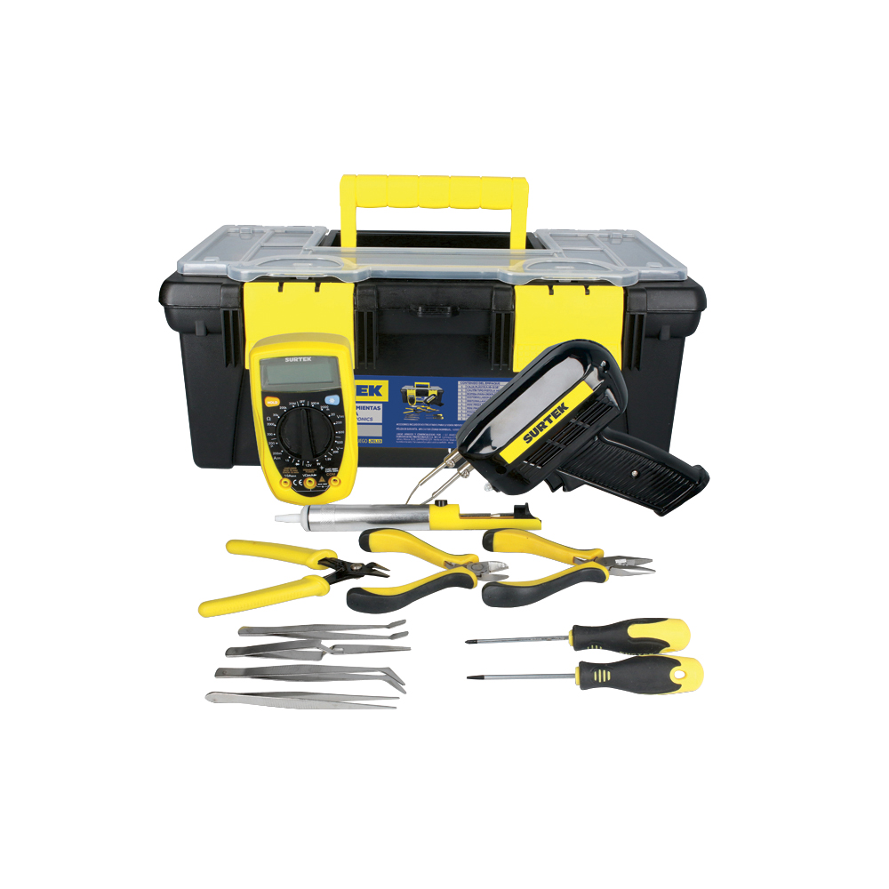 Juego combinado de herramienta para electricista, 13 piezas, Surtek
