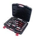 Juego de dados y accesorios cuadro de 1/4", 3/8" y 1/2" Go-Through combinado, 49 piezas, Urrea