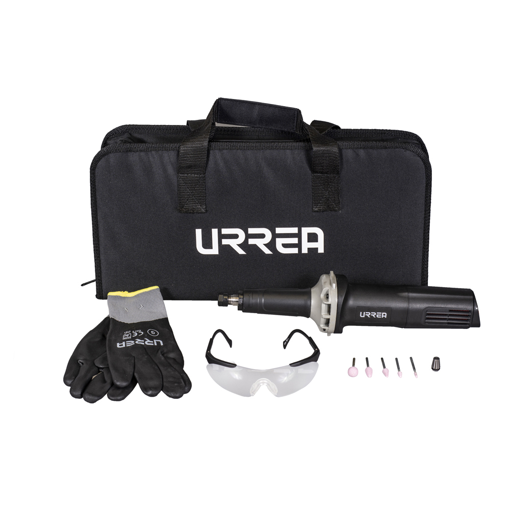 Juego de rectificador con accesorios, 9 piezas, Urrea