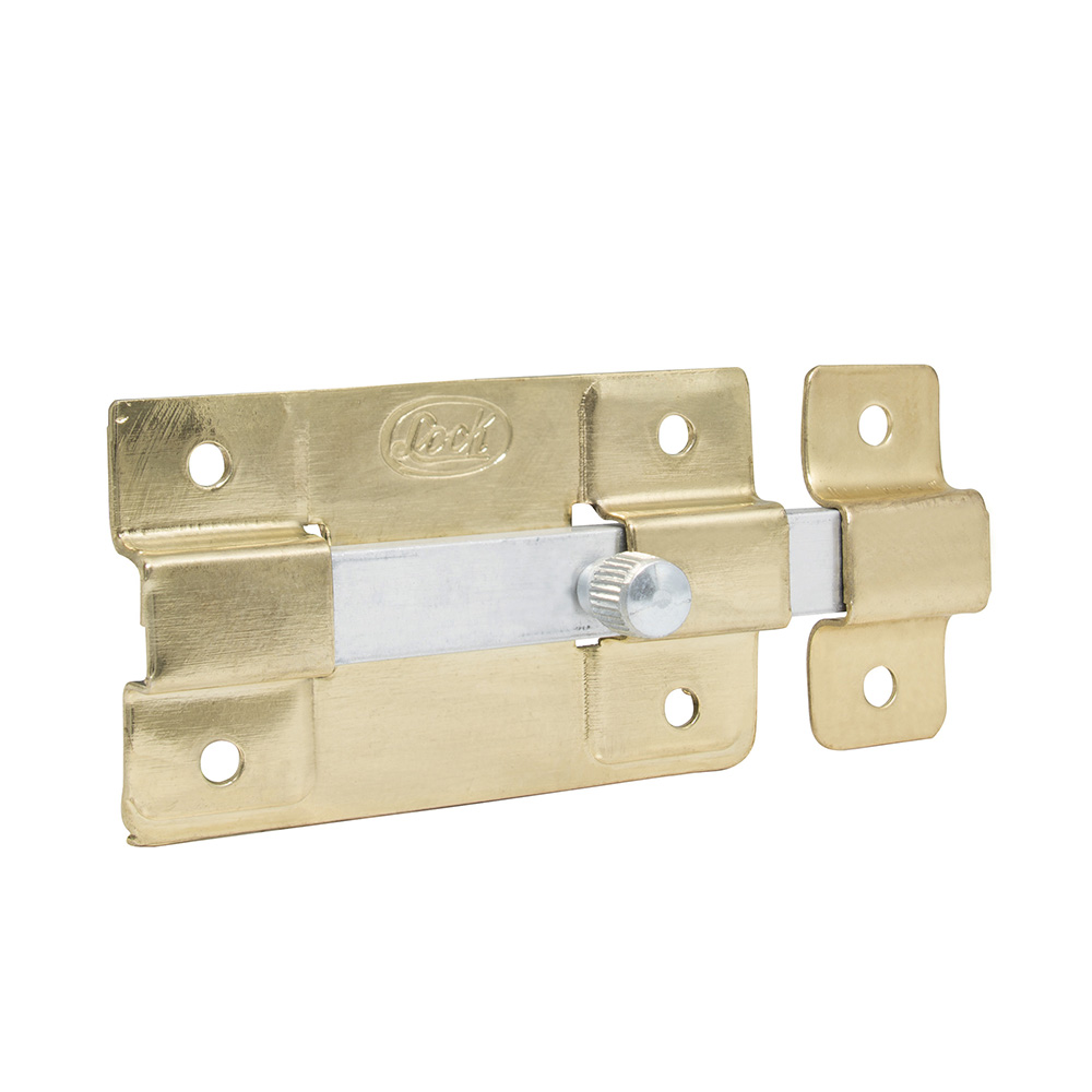 Pasador de sobreponer 5 cm latón brillante, Lock