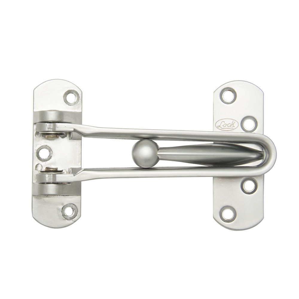 Accesorio de seguridad para puerta acabado cromo satinado, Lock
