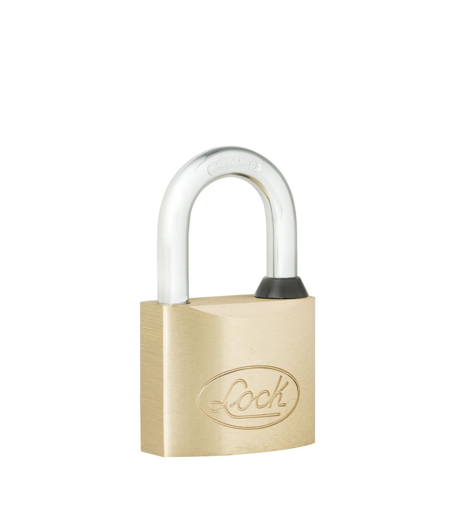 Candado de latón  corto 40 mm, llave de puntos, Lock