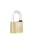 Candado de latón  corto 50 mm, llave tetra, Lock