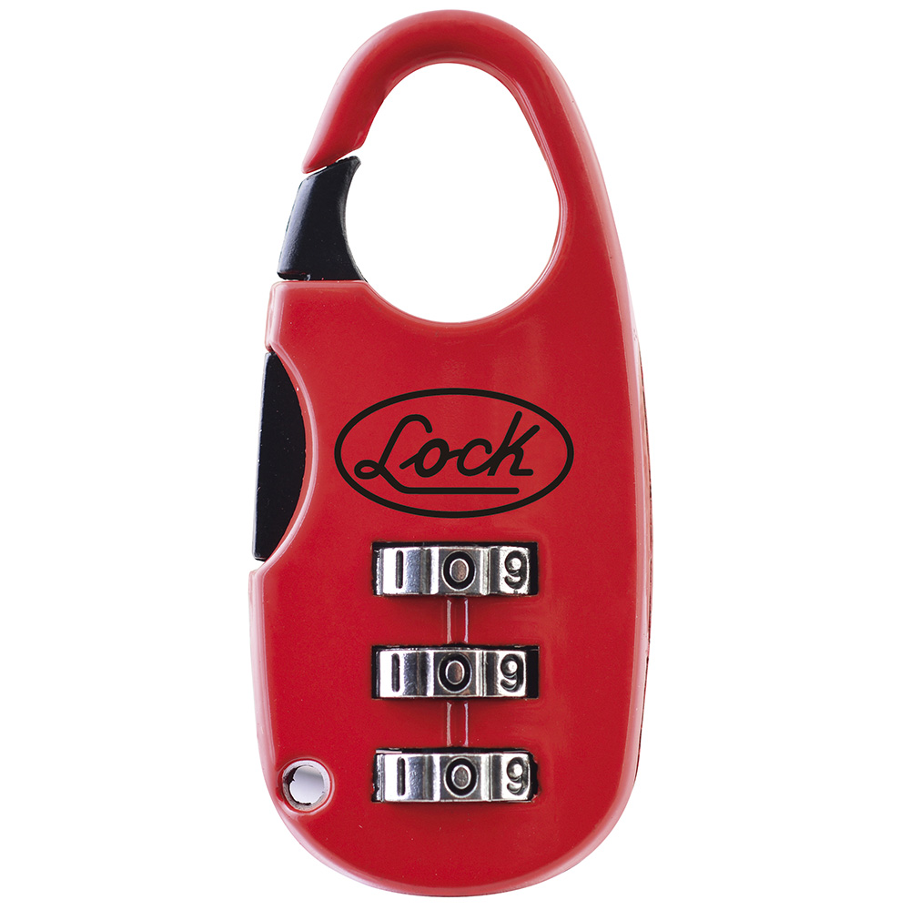 Candado de combinación programable para maleta, rojo, 25 mm, Lock