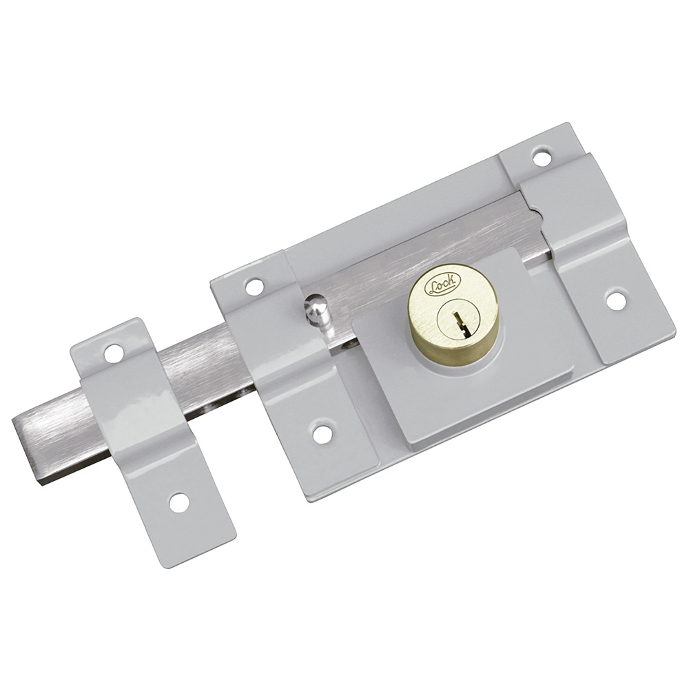 Cerradura para cortina barra libre función doble, llave estándar, en caja, Lock