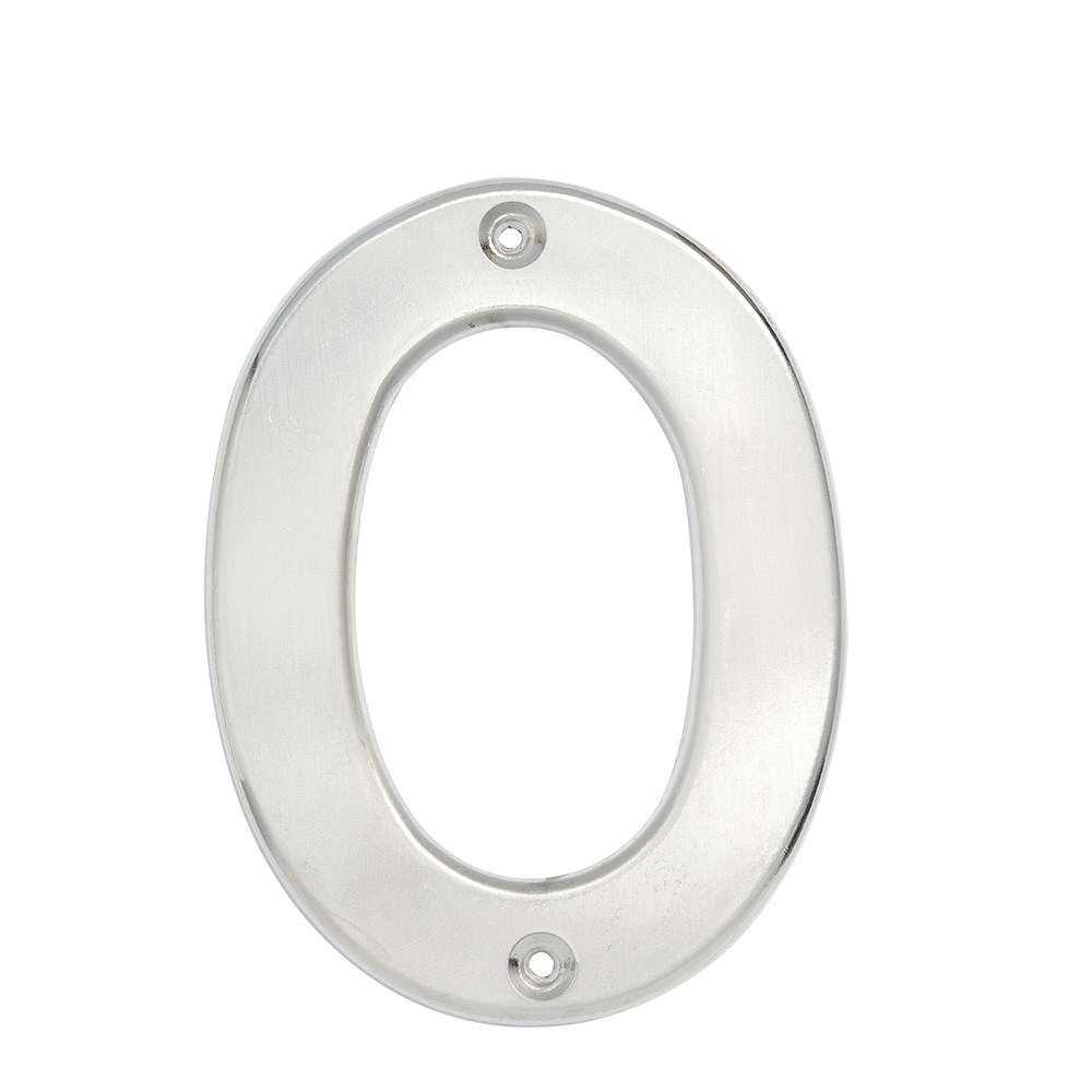 Número 0 bold 4" níquel satinado, Lock
