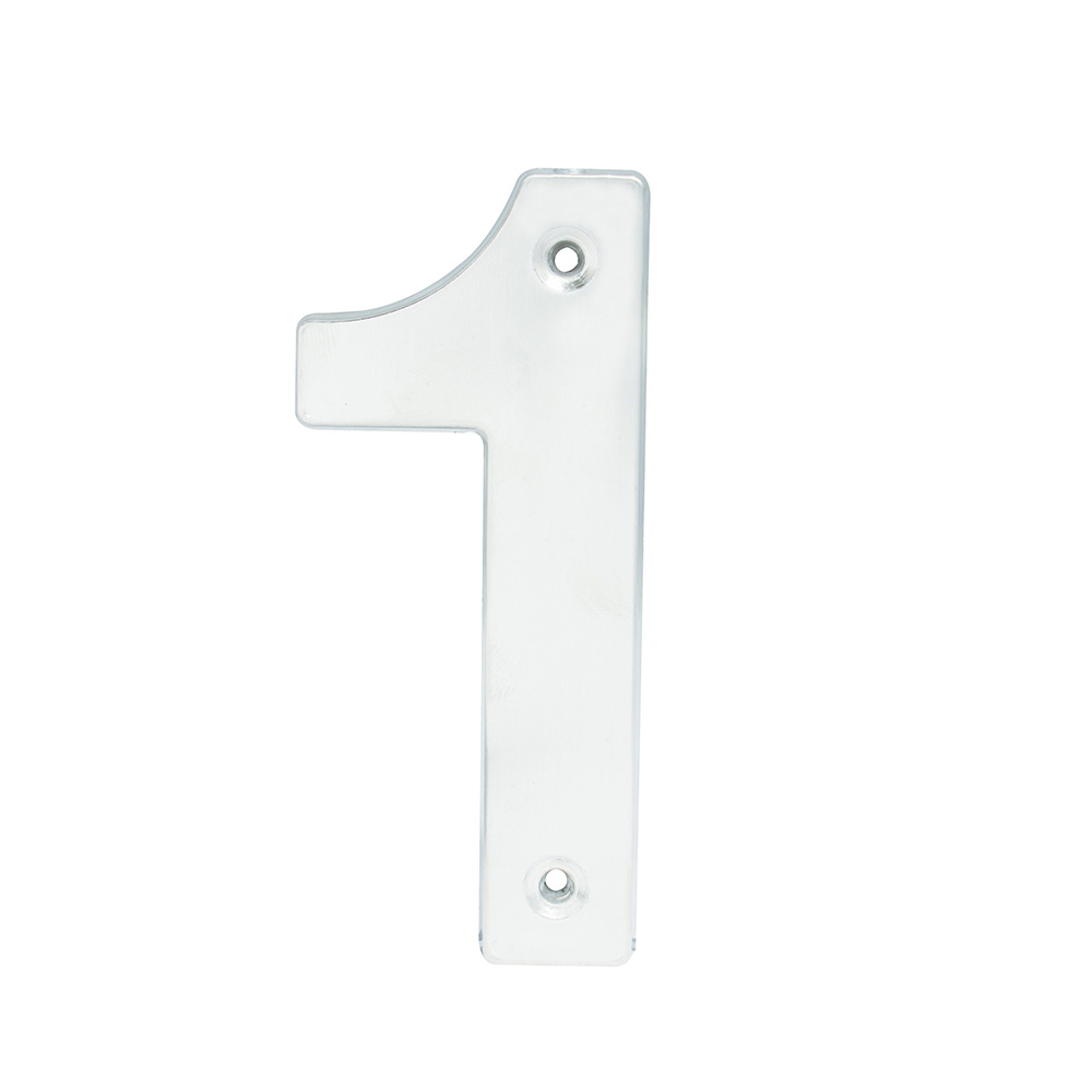 Número 1 bold 4" níquel satinado, Lock