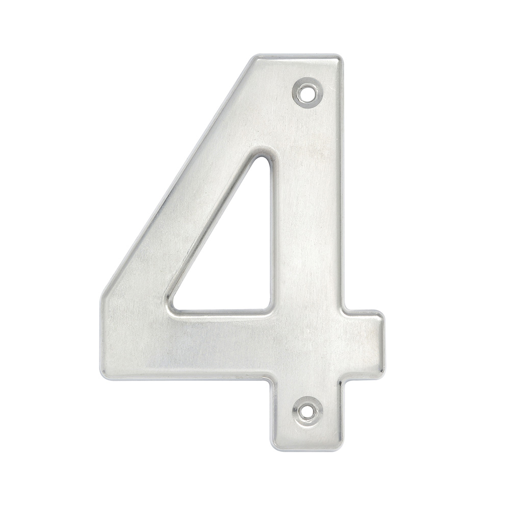 Número 4 bold 4" níquel satinado, Lock