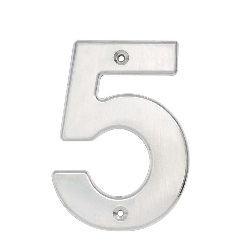 Número 5 bold 4" níquel satinado, Lock