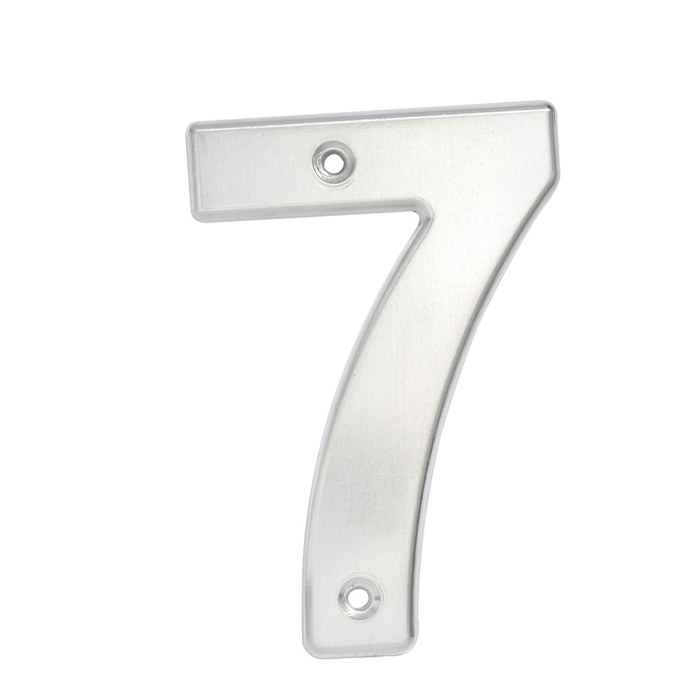 Número 7 bold 4" níquel satinado, Lock