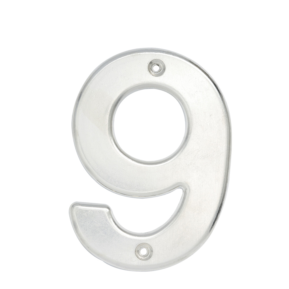 Número 9 bold 4" níquel satinado, Lock