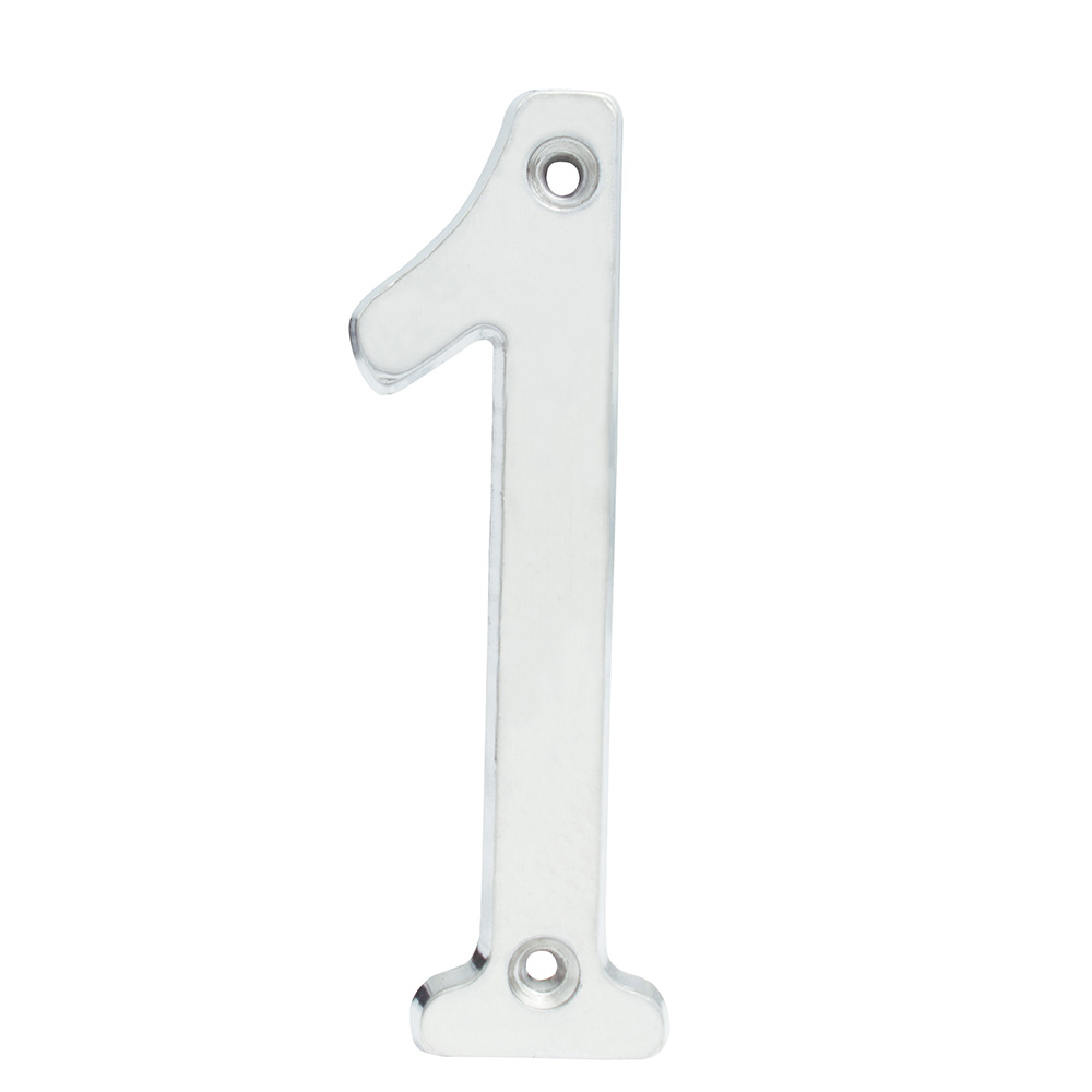 Número 1 slim 4" níquel satinado, Lock