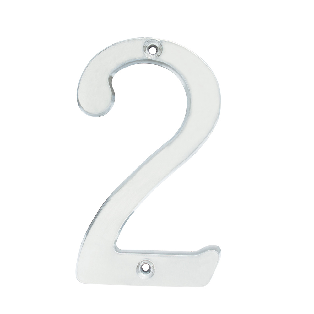 Número 2 slim 4" níquel satinado, Lock