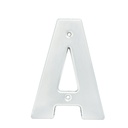 Letra A bold 4" níquel satinado, Lock
