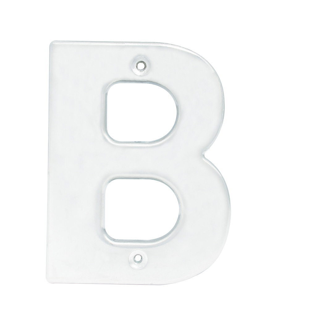 Letra B bold 4" níquel satinado, Lock