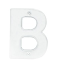 Letra B bold 4" níquel satinado, Lock