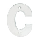 Letra C bold 4" níquel satinado, Lock