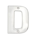 Letra D bold 4" níquel satinado, Lock