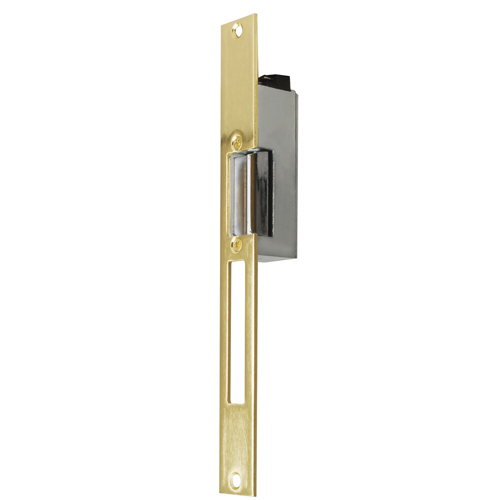 Contra eléctrica, latón brillante, en caja, Lock