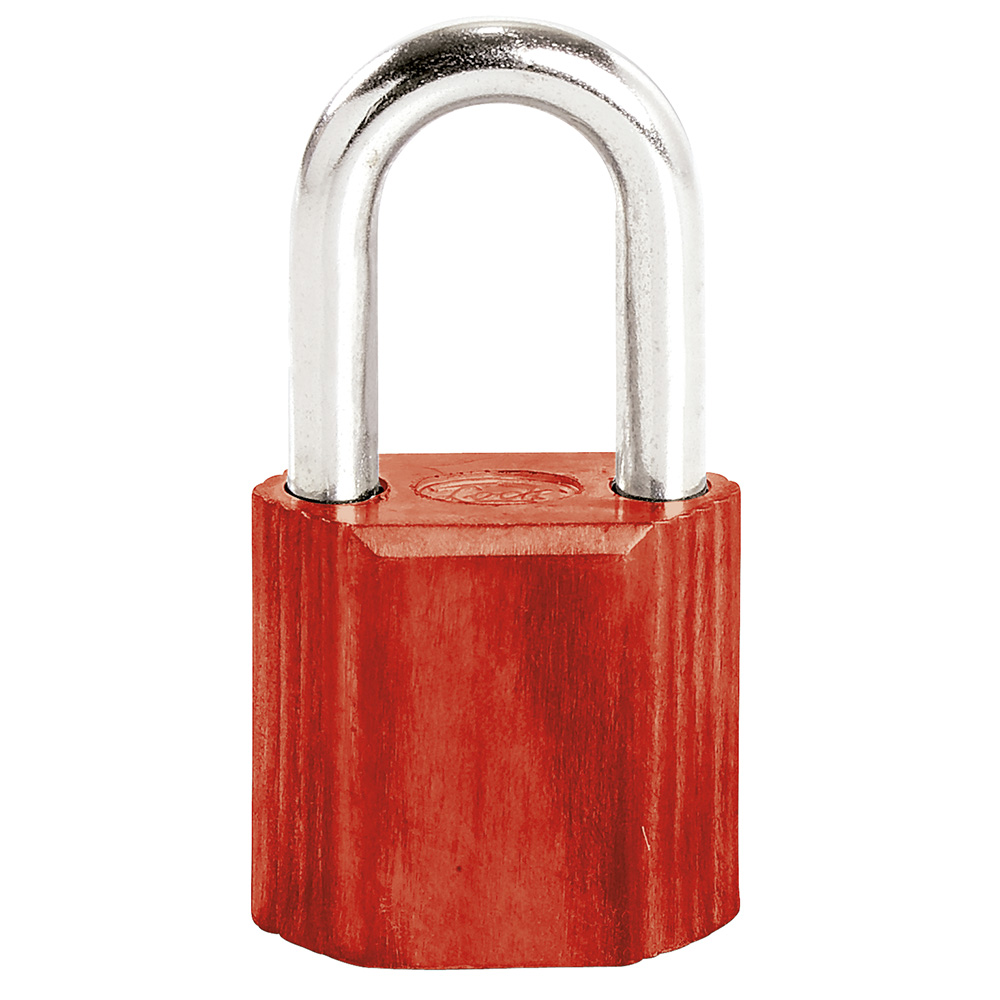 Candado No.9 largo 38 mm, color rojo, Lock