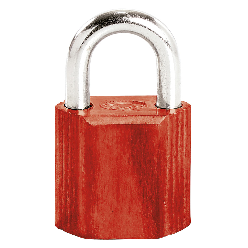 Candado No.9 corto 38 mm, color rojo, Lock