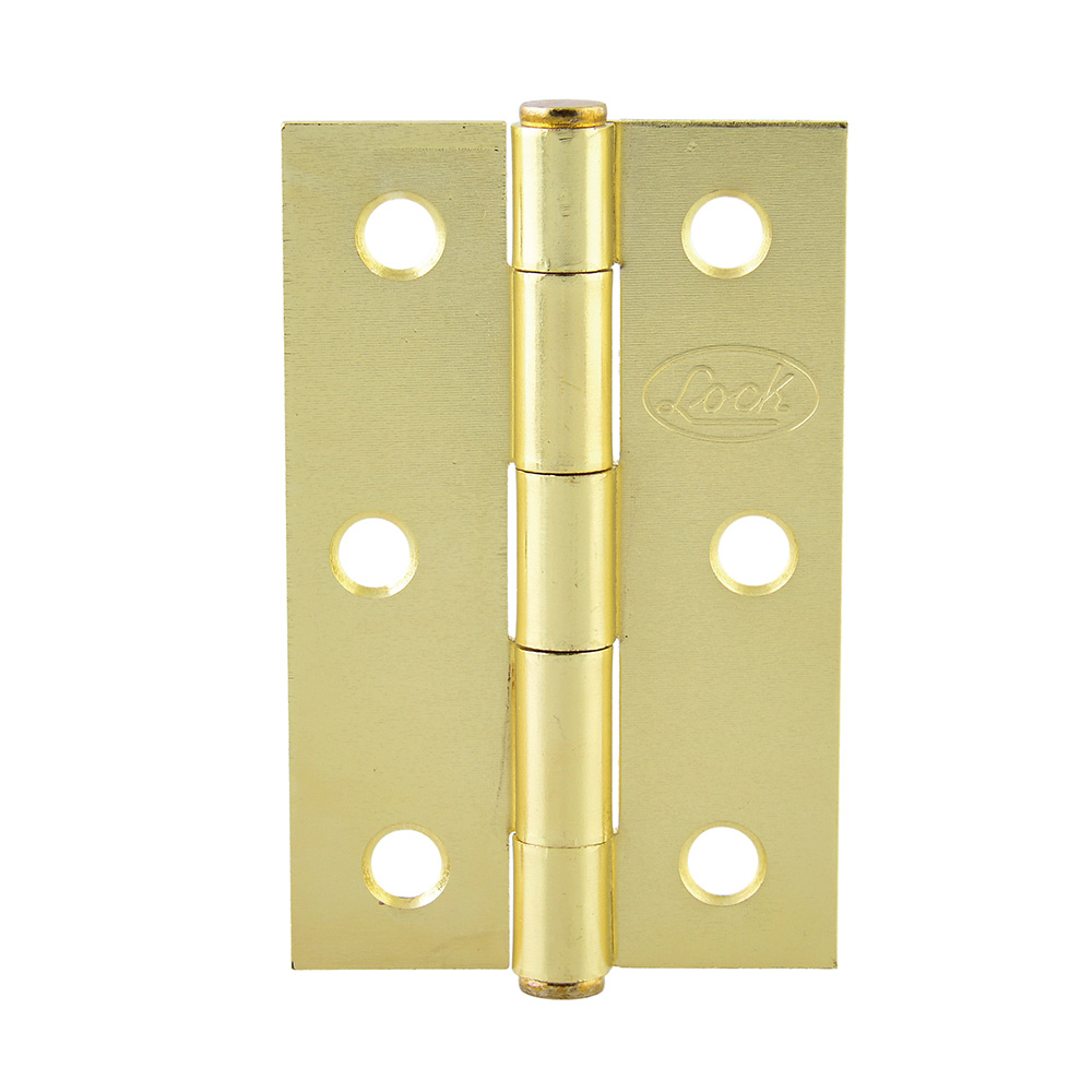 Bisagra alargada latón brillante 1" x 1.06", Lock